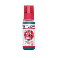 AK Interactive 17029 Quick Gen Turquoise Blue 18ml Acrylic Paint
