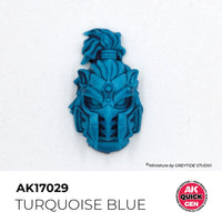AK Interactive 17029 Quick Gen Turquoise Blue 18ml Acrylic Paint