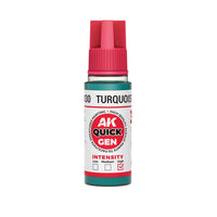 AK Interactive 17030 Quick Gen Turquoise Green 18ml Acrylic Paint