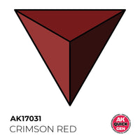 AK Interactive 17031 Quick Gen Crimson Red 18ml Acrylic Paint