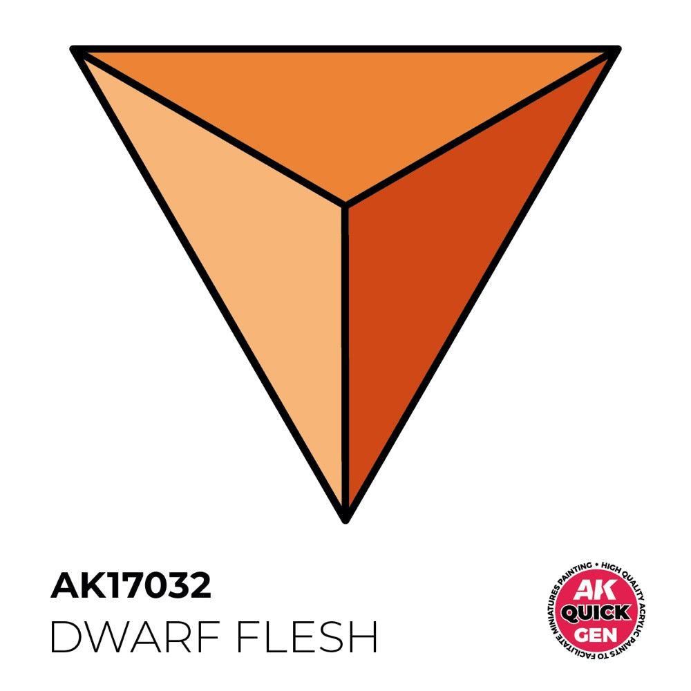 AK Interactive 17032 Quick Gen Dwarf Flesh 18ml Acrylic Paint