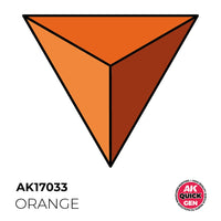 AK Interactive 17033 Quick Gen Orange 18ml Acrylic Paint
