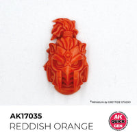AK Interactive 17035 Quick Gen Reddish Orange 18ml Acrylic Paint