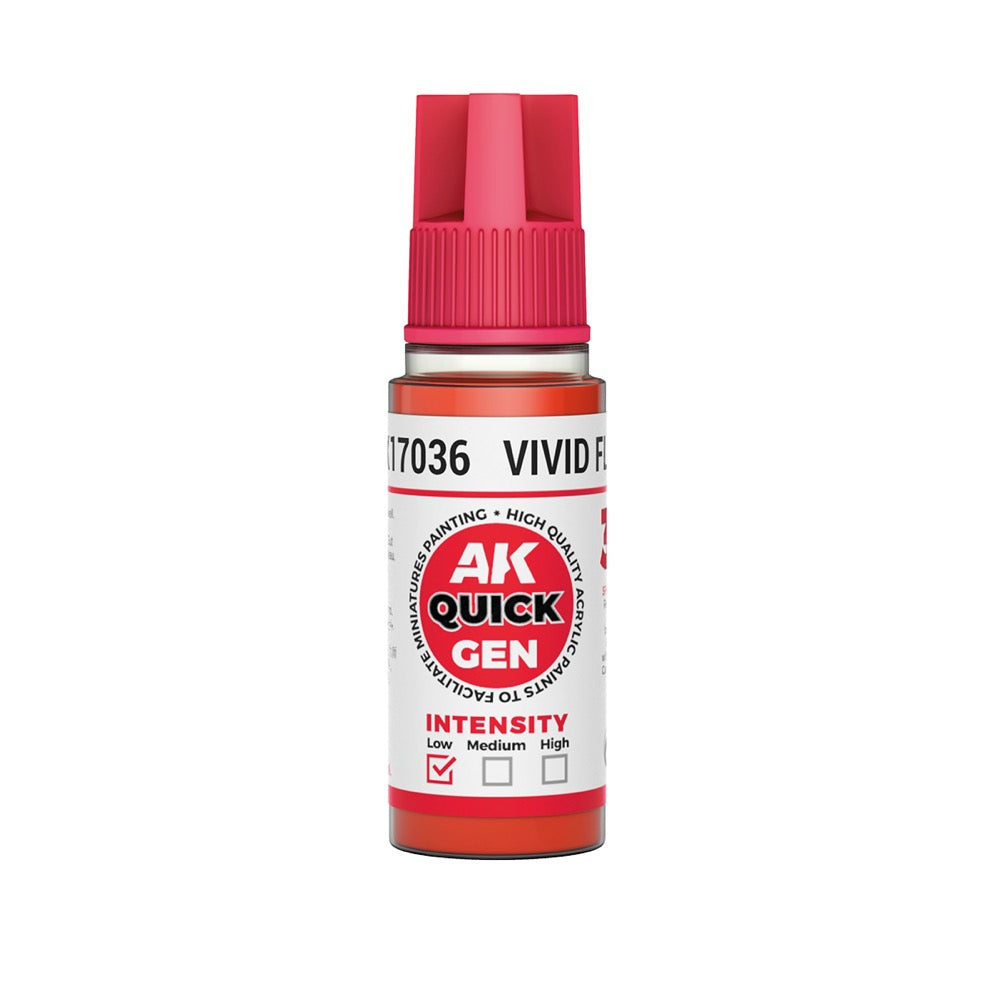 AK Interactive 17036 Quick Gen Vivid Flesh 18ml Acrylic Paint