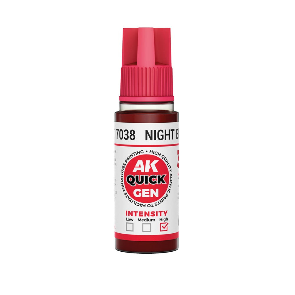 AK Interactive 17038 Quick Gen Night Blood 18ml Acrylic Paint
