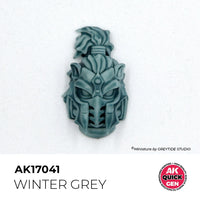 AK Interactive 17041 Quick Gen Winter Grey 18ml Acrylic Paint