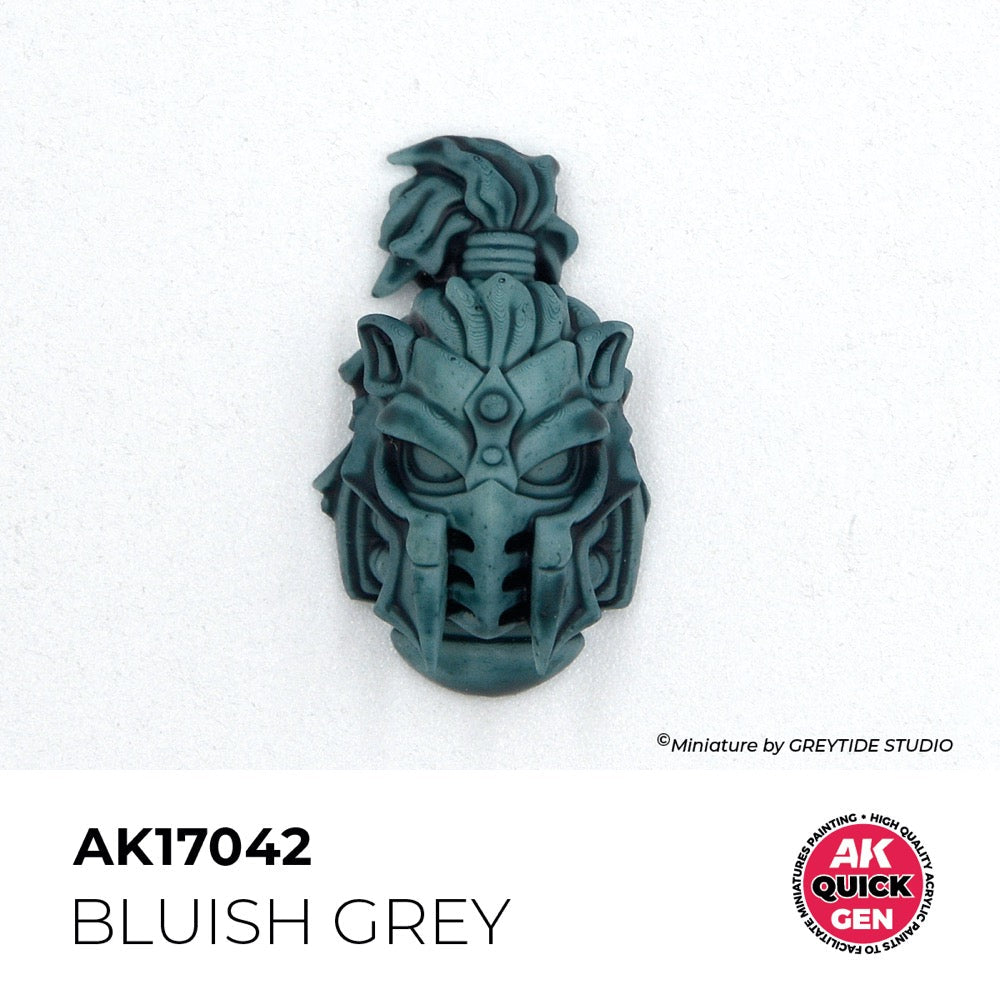 AK Interactive 17042 Quick Gen Bluish Grey 18ml Acrylic Paint