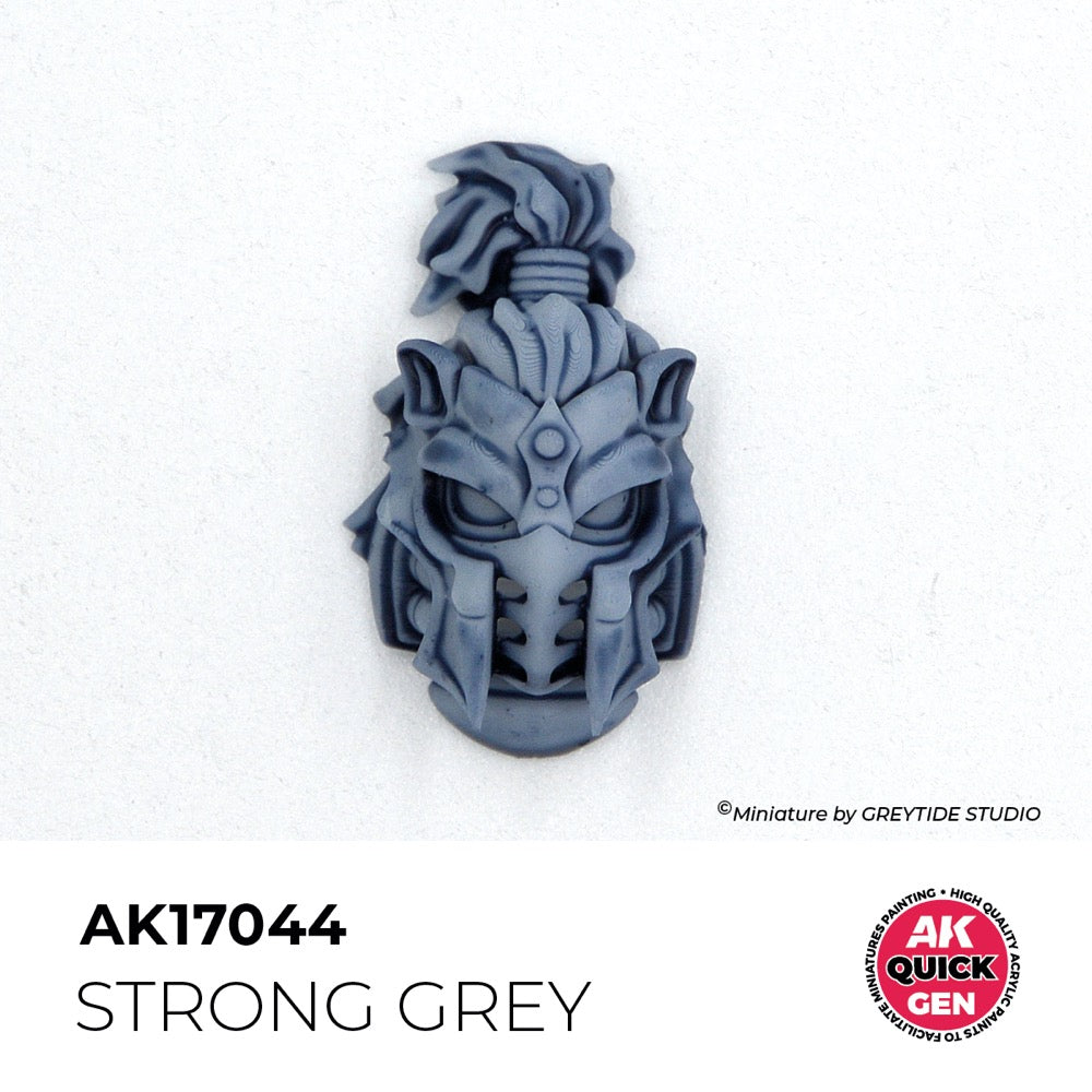 AK Interactive 17044 Quick Gen Strong Grey 18ml Acrylic Paint