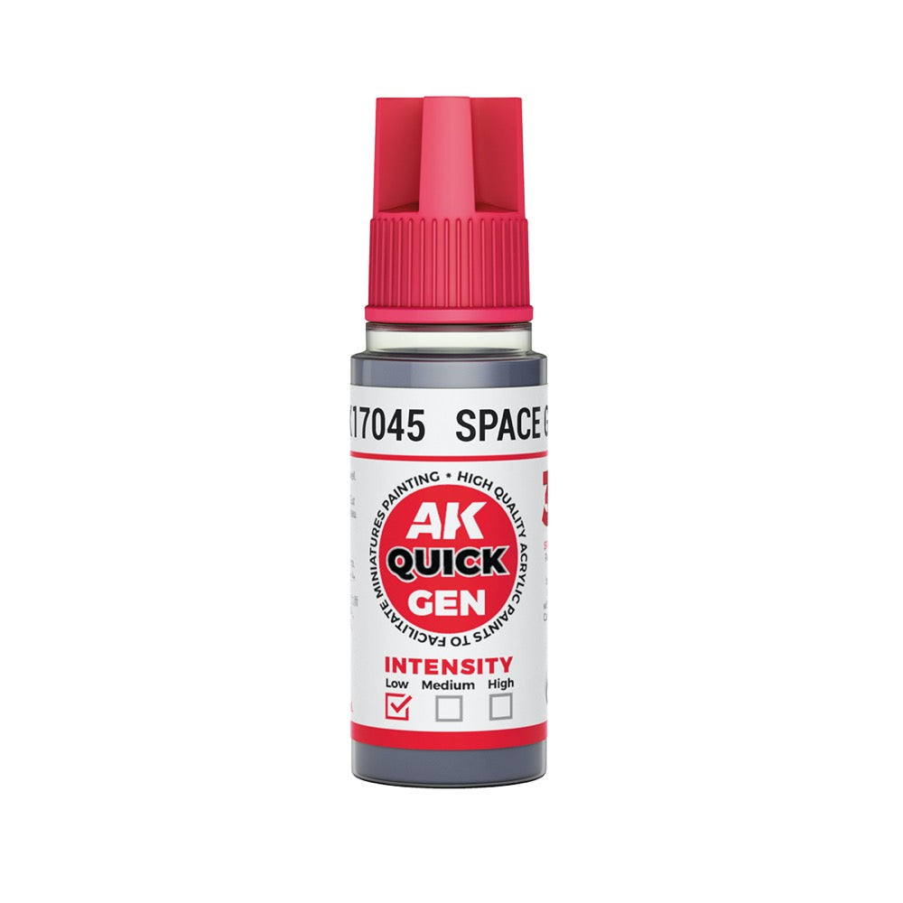AK Interactive 17045 Quick Gen Space Grey 18ml Acrylic Paint