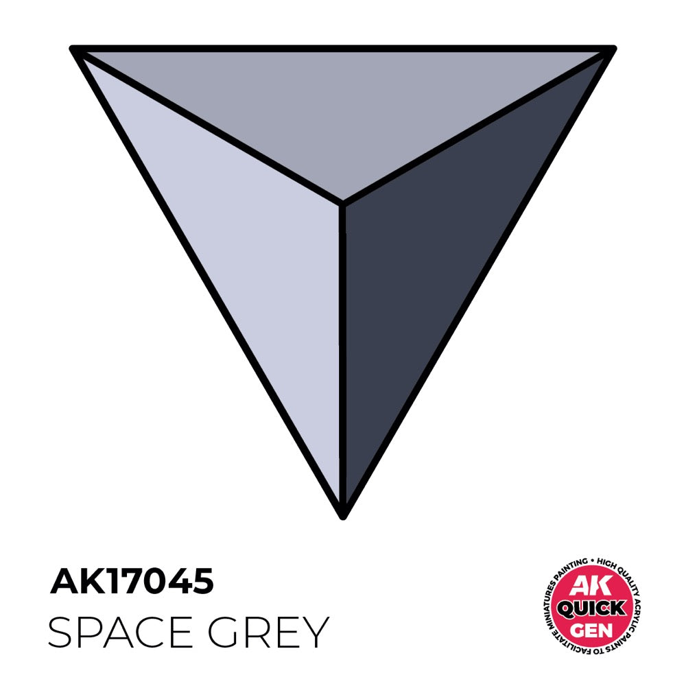 AK Interactive 17045 Quick Gen Space Grey 18ml Acrylic Paint