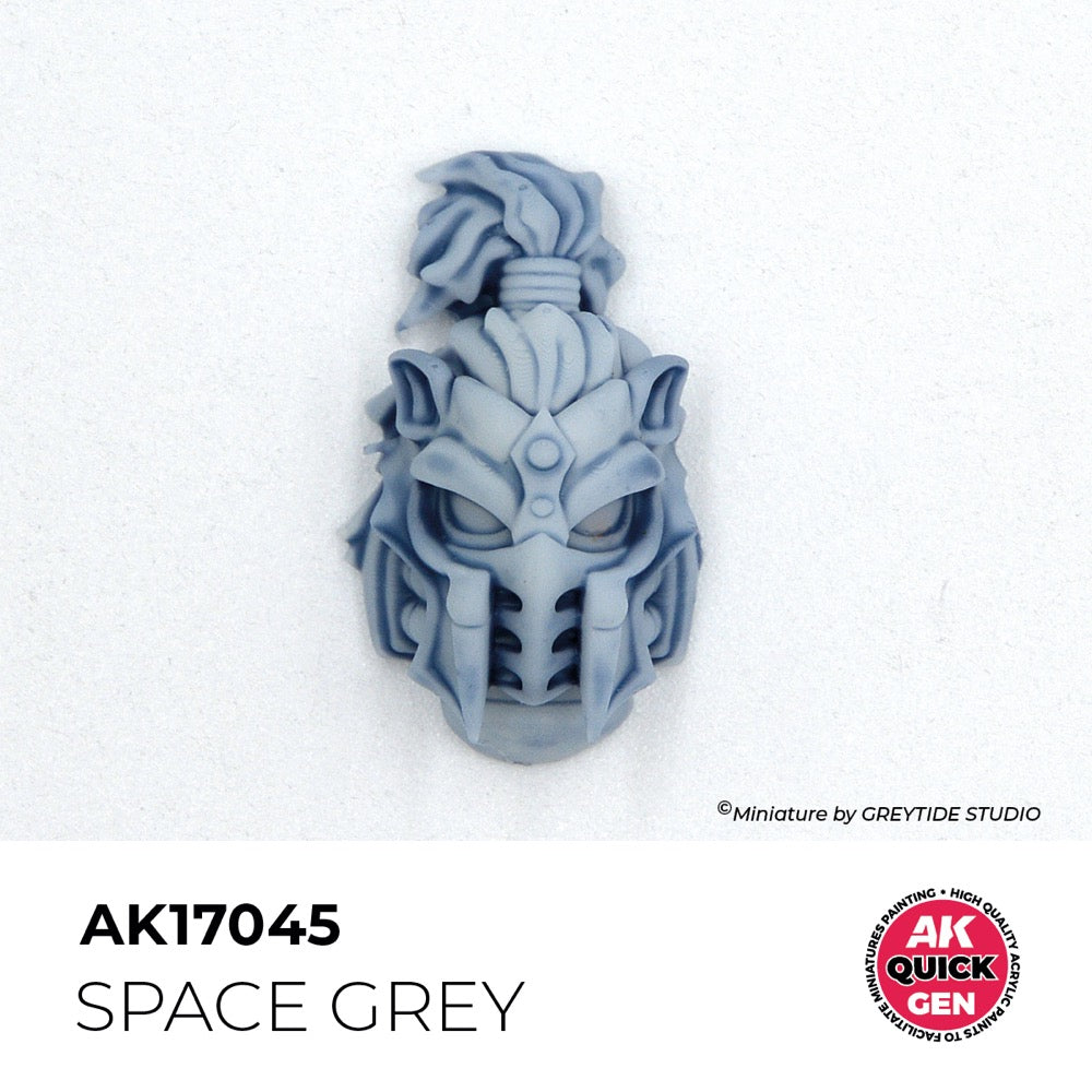 AK Interactive 17045 Quick Gen Space Grey 18ml Acrylic Paint