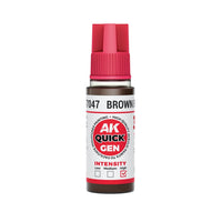 AK Interactive 17047 Quick Gen Brown Black 18ml Acrylic Paint