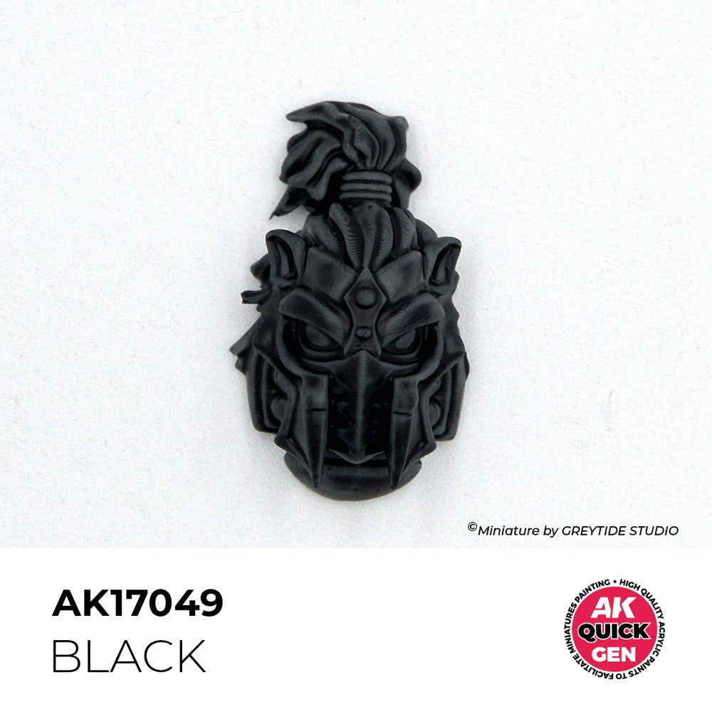AK Interactive 17049 Quick Gen Black 18ml Acrylic Paint
