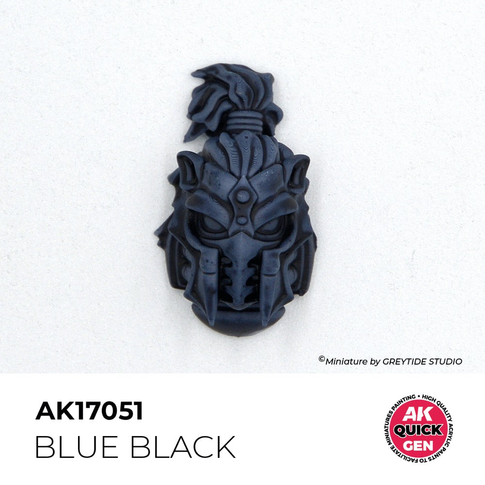 AK Interactive 17051 Quick Gen Blue Black 18ml Acrylic Paint
