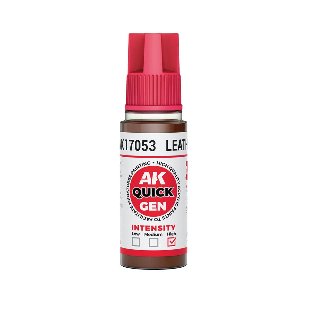 AK Interactive 17053 Quick Gen Leather 18ml Acrylic Paint