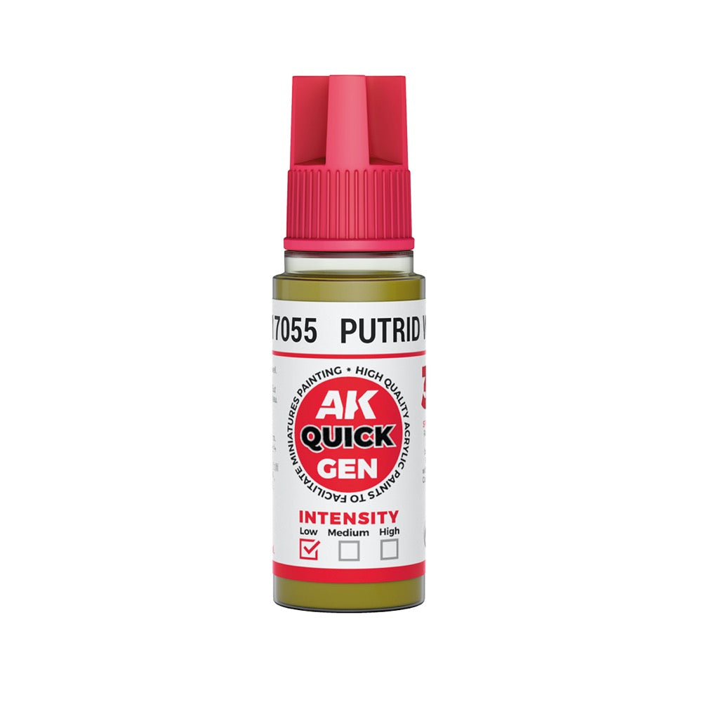 AK Interactive 17055 Quick Gen Putrid White 18ml Acrylic Paint