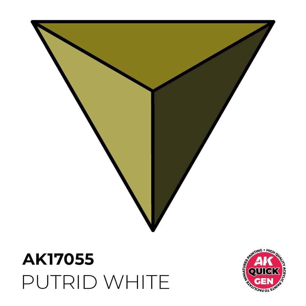 AK Interactive 17055 Quick Gen Putrid White 18ml Acrylic Paint