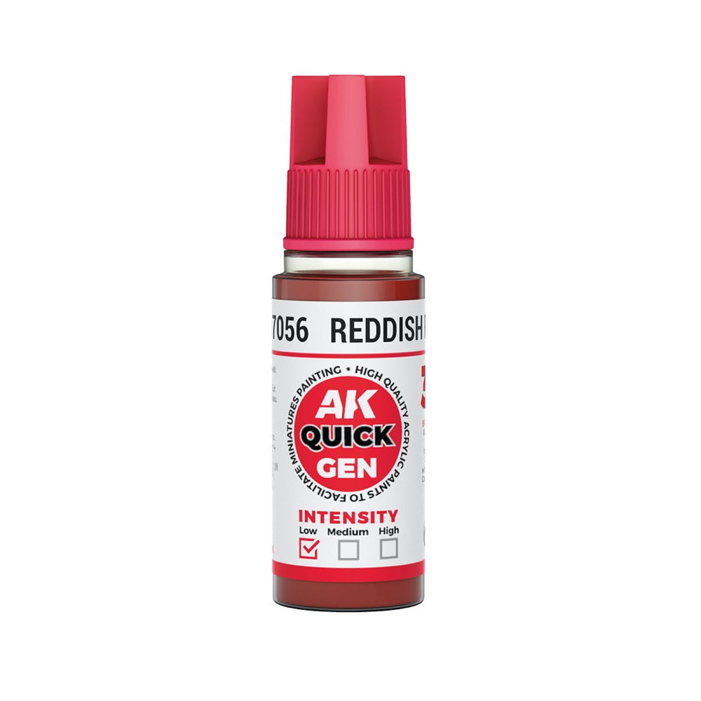 AK Interactive 17056 Quick Gen Reddish Flesh 18ml Acrylic Paint