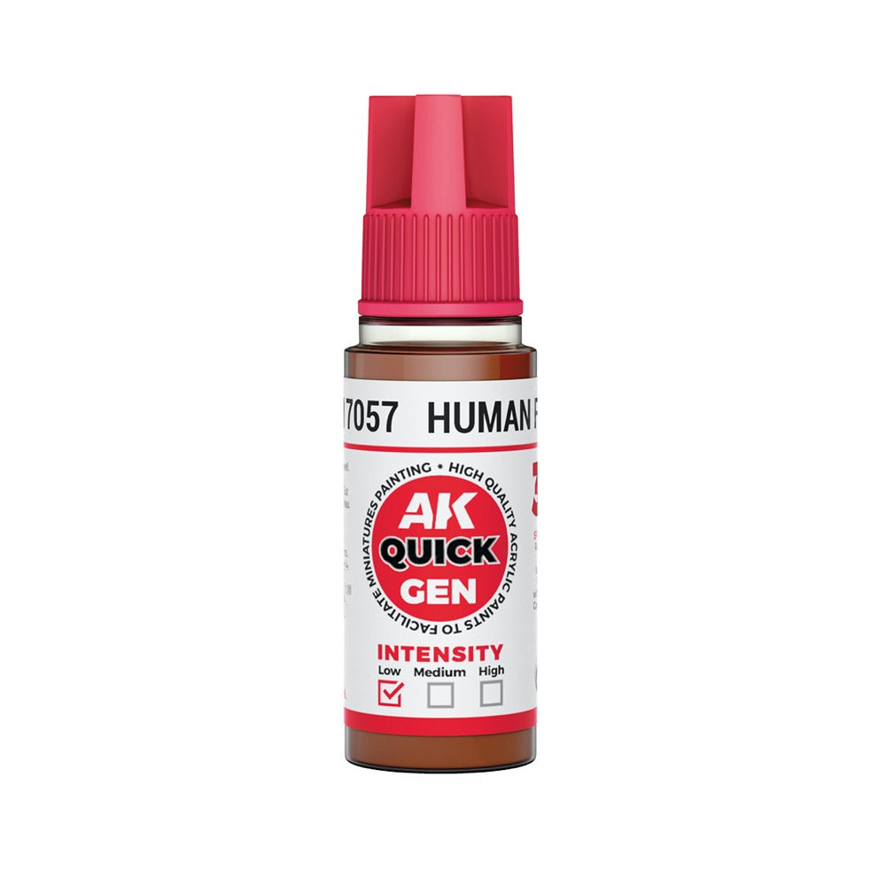 AK Interactive 17057 Quick Gen Human Flesh 18ml Acrylic Paint