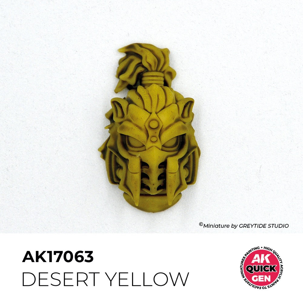 AK Interactive 17063 Quick Gen Desert Yellow 18ml Acrylic Paint