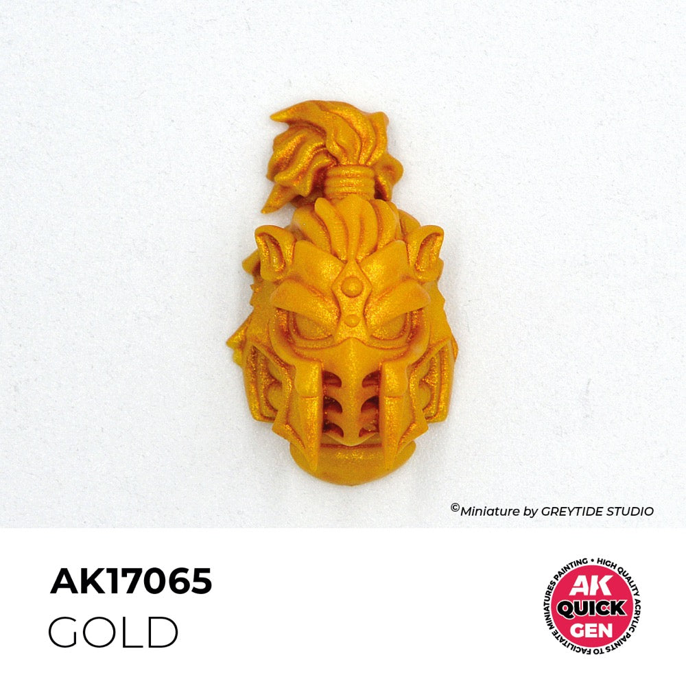 AK Interactive 17065 Quick Gen Gold 18ml Acrylic Paint