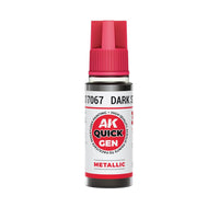 AK Interactive 17067 Quick Gen Dark Steal 18ml Acrylic Paint