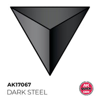 AK Interactive 17067 Quick Gen Dark Steal 18ml Acrylic Paint
