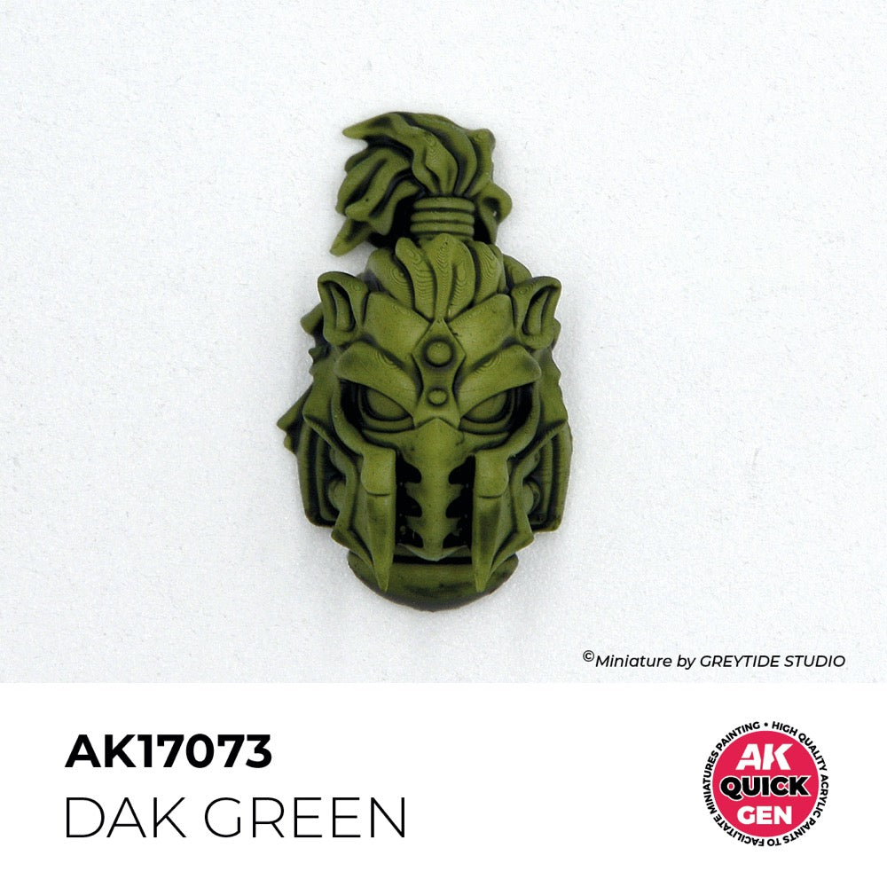AK Interactive 17073 Quick Gen DAK Green 18ml Acrylic Paint