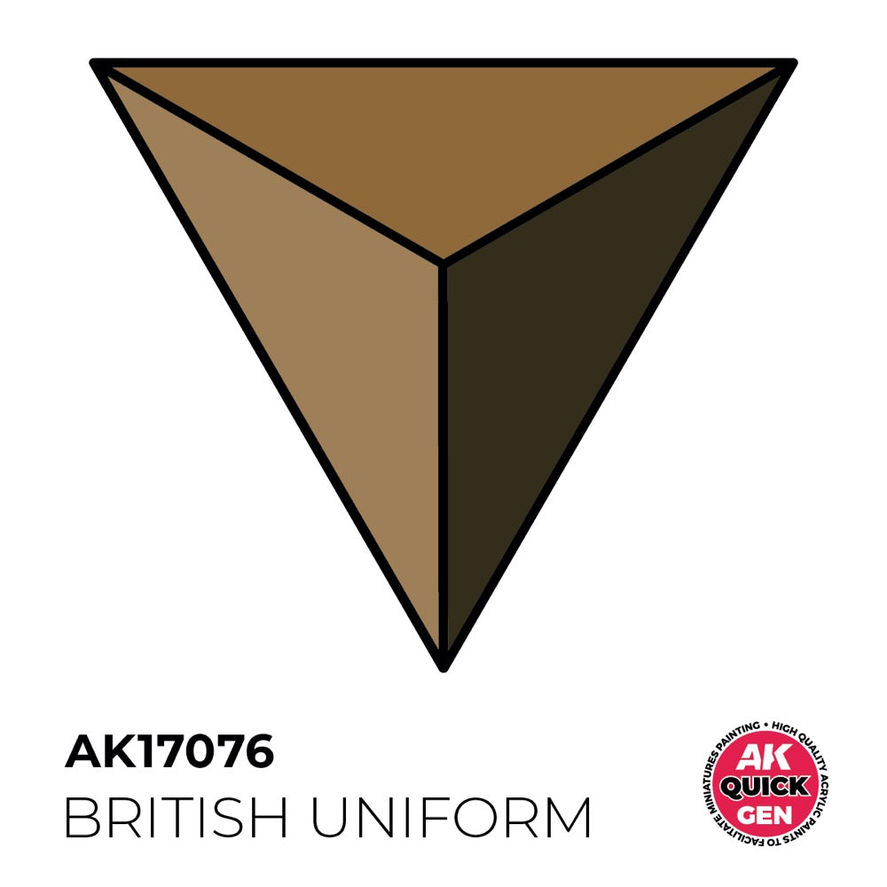 AK Interactive 17076 Quick Gen British Uniform 18ml Acrylic Paint