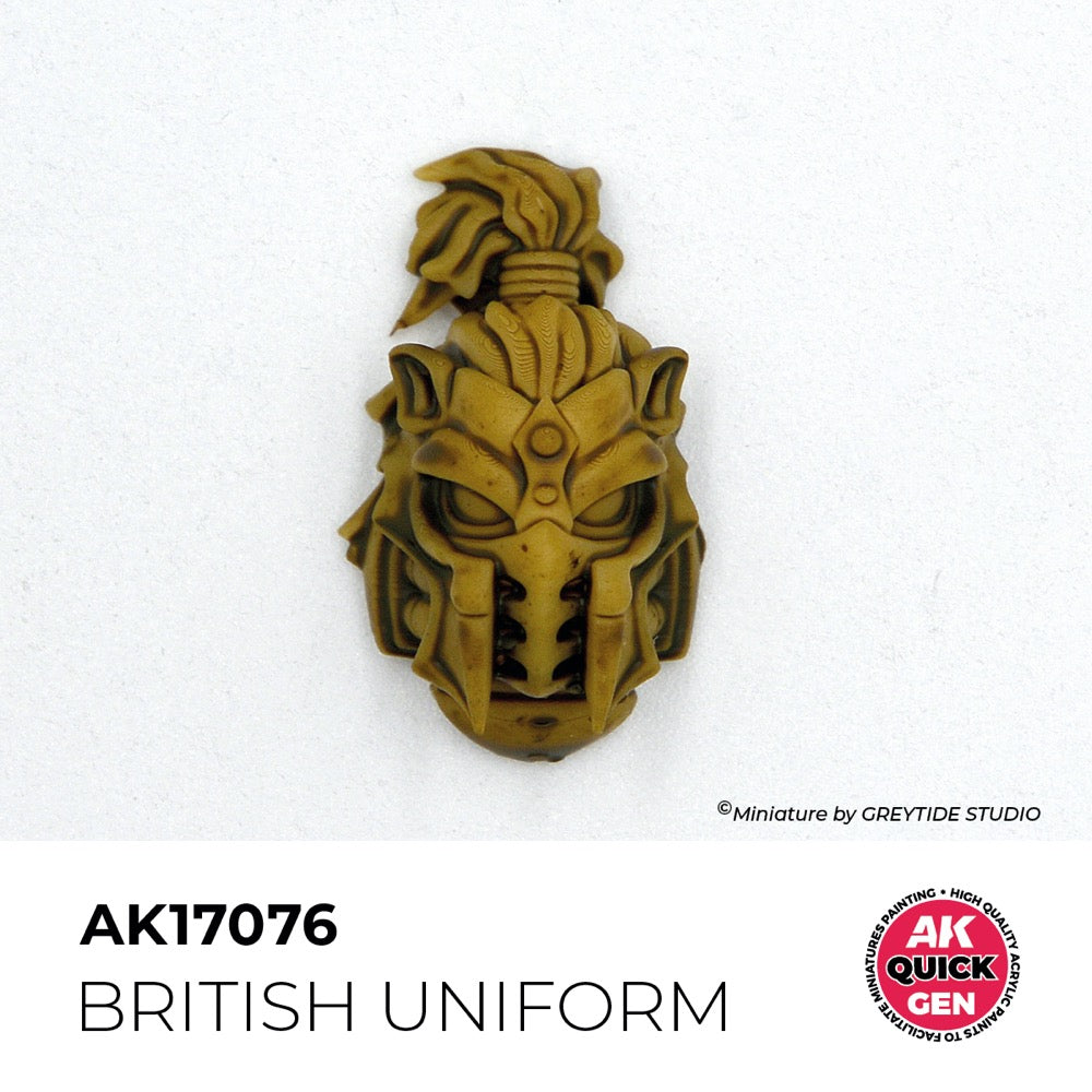 AK Interactive 17076 Quick Gen British Uniform 18ml Acrylic Paint