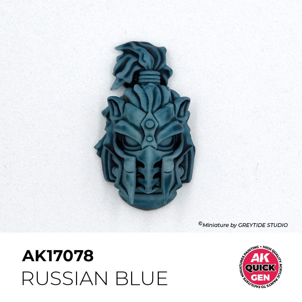 AK Interactive 17078 Quick Gen Russian Blue 18ml Acrylic Paint