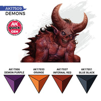 AK Interactive 17509 Quick Gen Demons Acrylic Paint Set 4 Colours