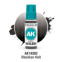 AK Interactive Acrylic Wash Obsidian Holt Wash 18ml