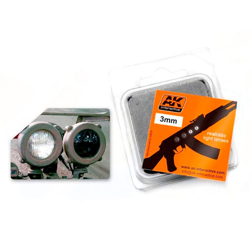 AK Interactive 221 Black & White 3mm Light Lenses