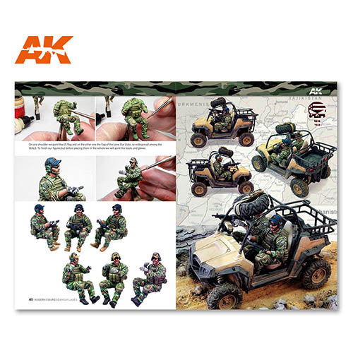 AK Interactive AK247 Modern Figures Comouflages (AK Lerning Series N¬∫ 8) English