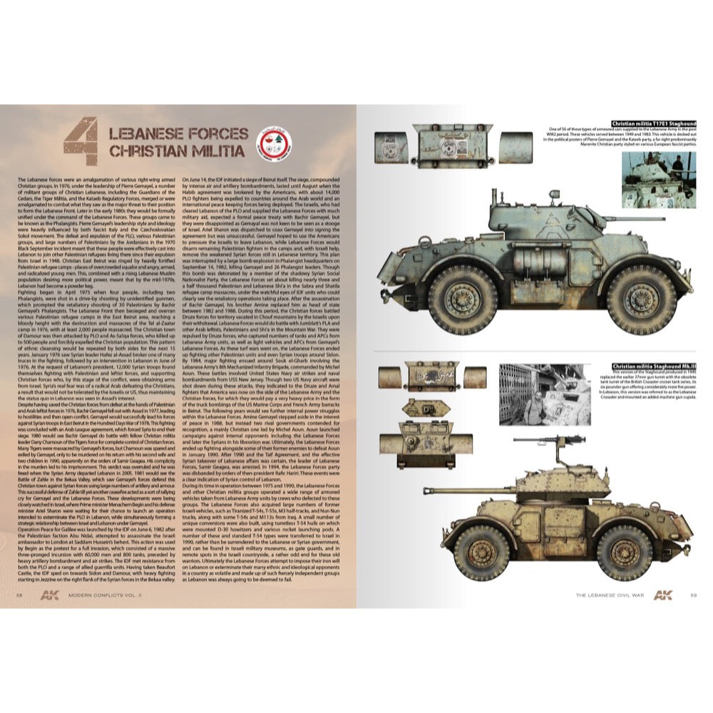 AK Interactive 285 Book Wars In Lebanon Vol.II English