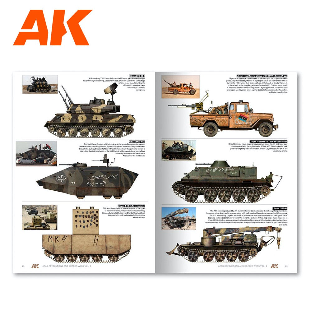 AK Interactive 286 Book Arab Revolutions And Border Wars Vol III English