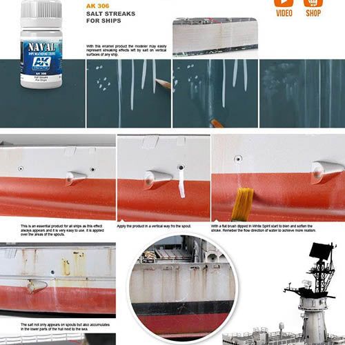 AK Interactive AK306 Ship Weathering Salt Streaks Enamel 35mL