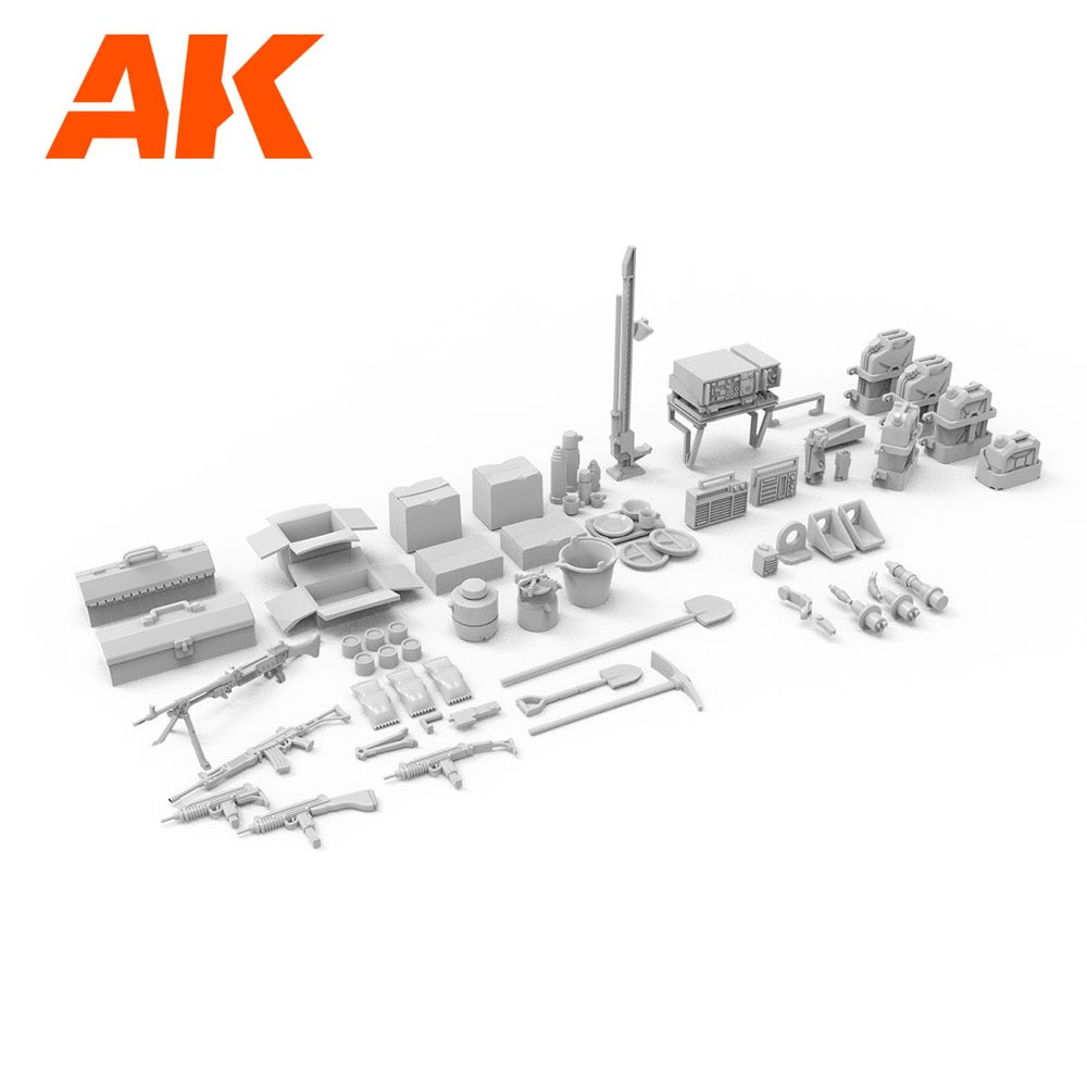 AK Interactive 35006 1/35 IDF Accessories 8435568328846