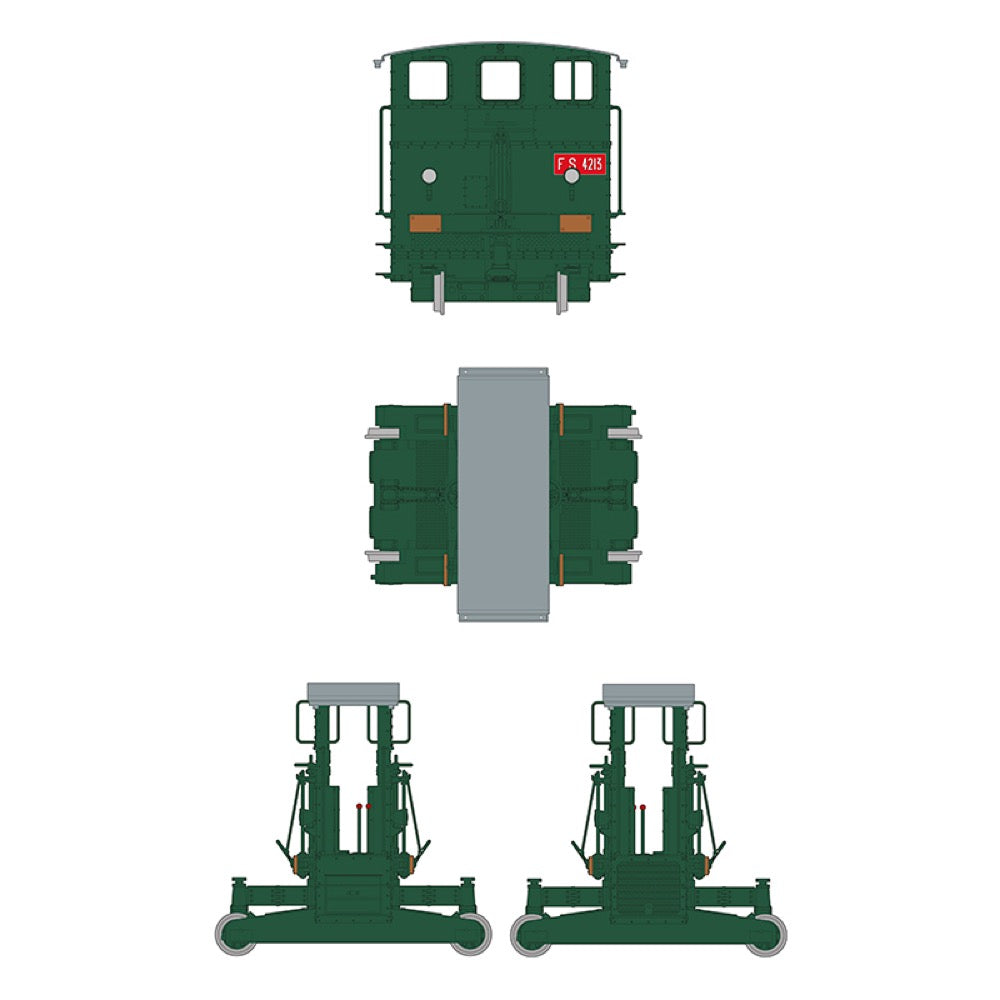 AK Interactive AK35009 Automotore FS 206/207/208 Sogliola Rail Shunter