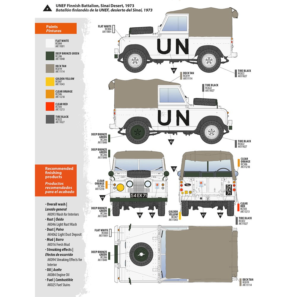 AK Interactive 35012 1/35 Land Rover 88 Series IIA Rover 8 8435568328693
