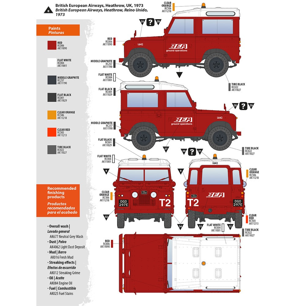 AK Interactive 35013 1/35 Land Rover 88 Series IIA Station Wagon 8435568328822