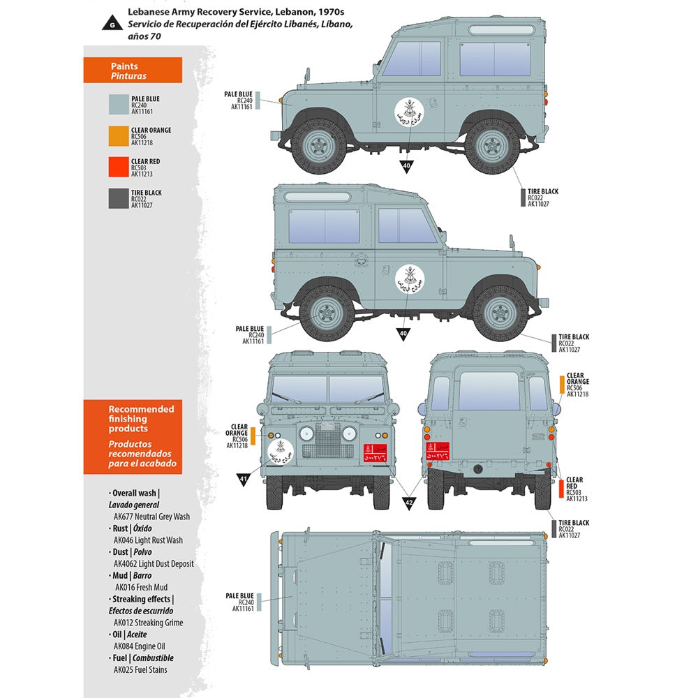 AK Interactive 35013 1/35 Land Rover 88 Series IIA Station Wagon 8435568328822