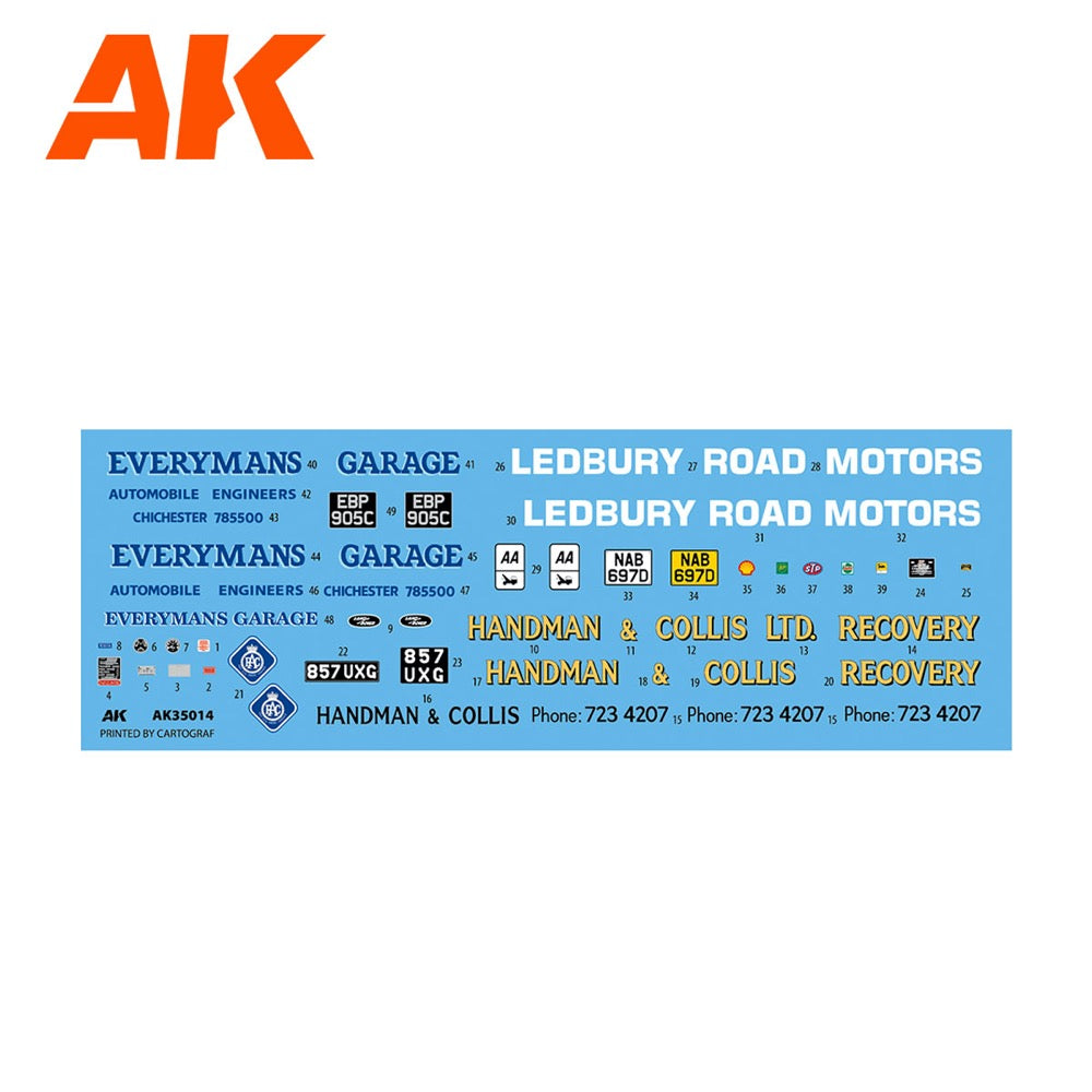 AK Interactive 35014 1/35 Land Rover 88 Series IIA Crane Tow Truck 8435568328839
