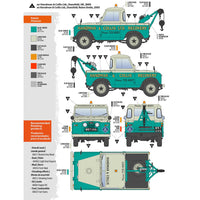 AK Interactive 35014 1/35 Land Rover 88 Series IIA Crane Tow Truck 8435568328839