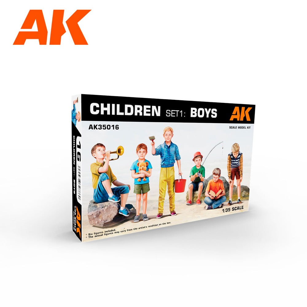 AK Interactive 35016 1/35 Children Set 1 Boys 8435568328860