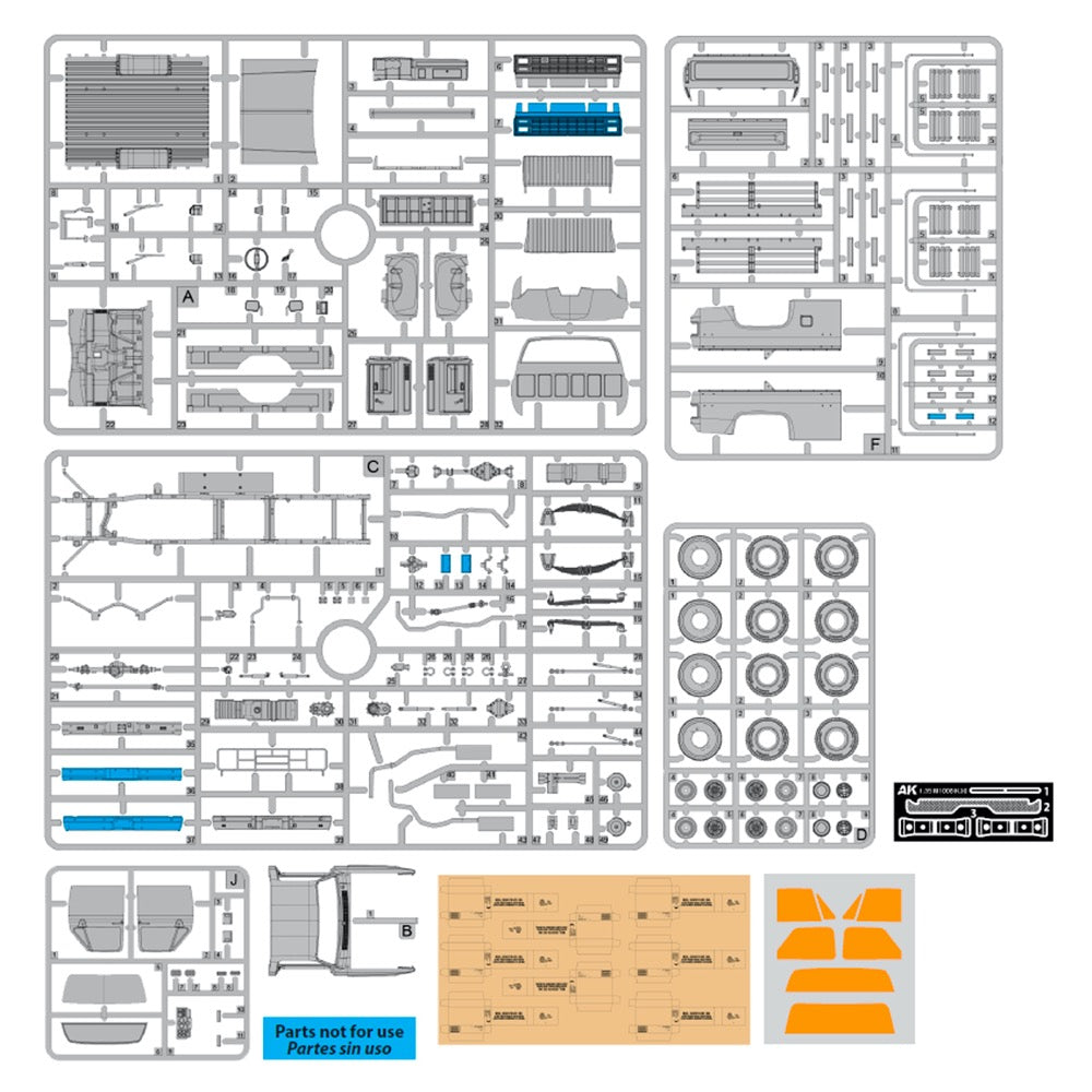 AK Interactive 35030 1/35 M1008 Troop Carrier 8435568346086
