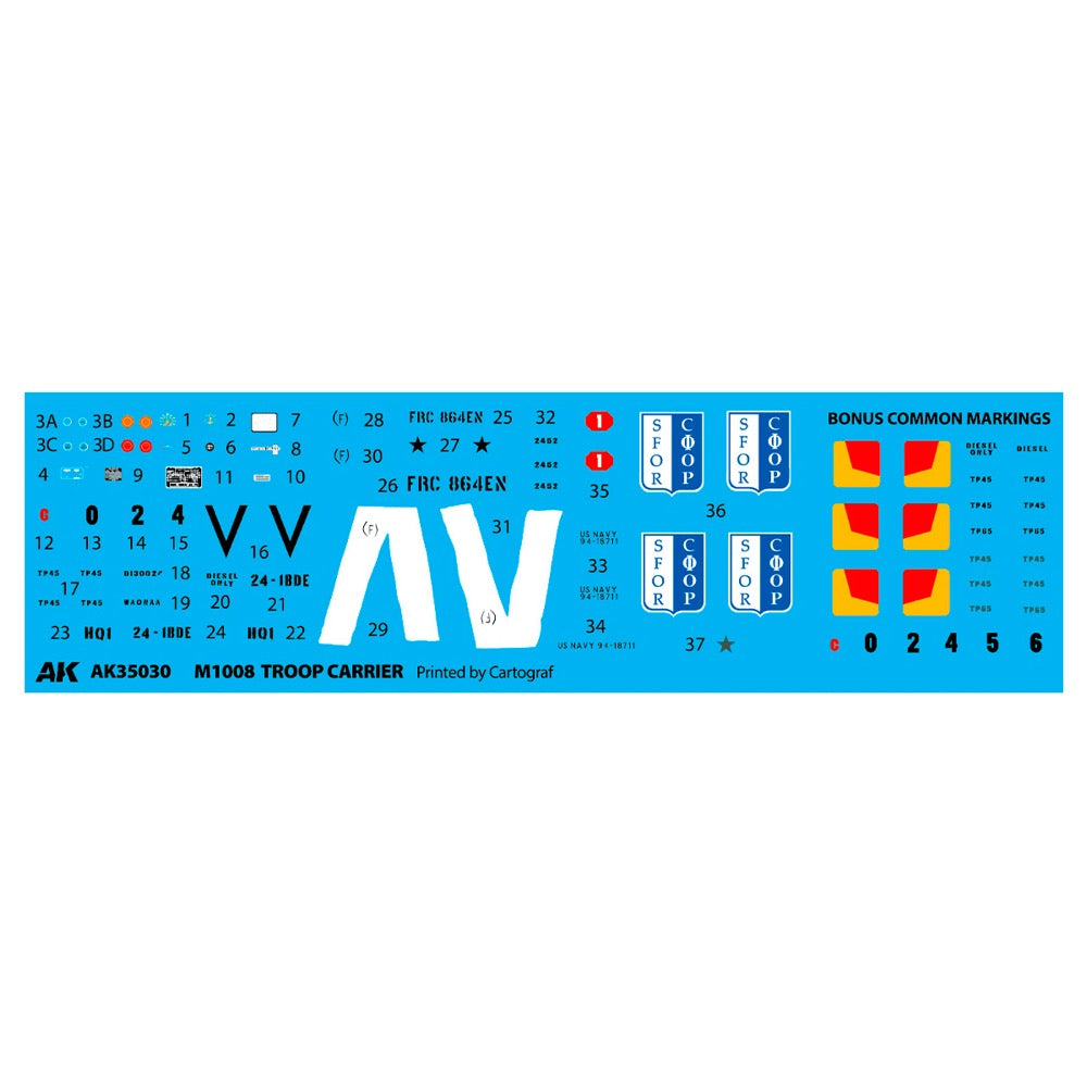 AK Interactive 35030 1/35 M1008 Troop Carrier 8435568346086