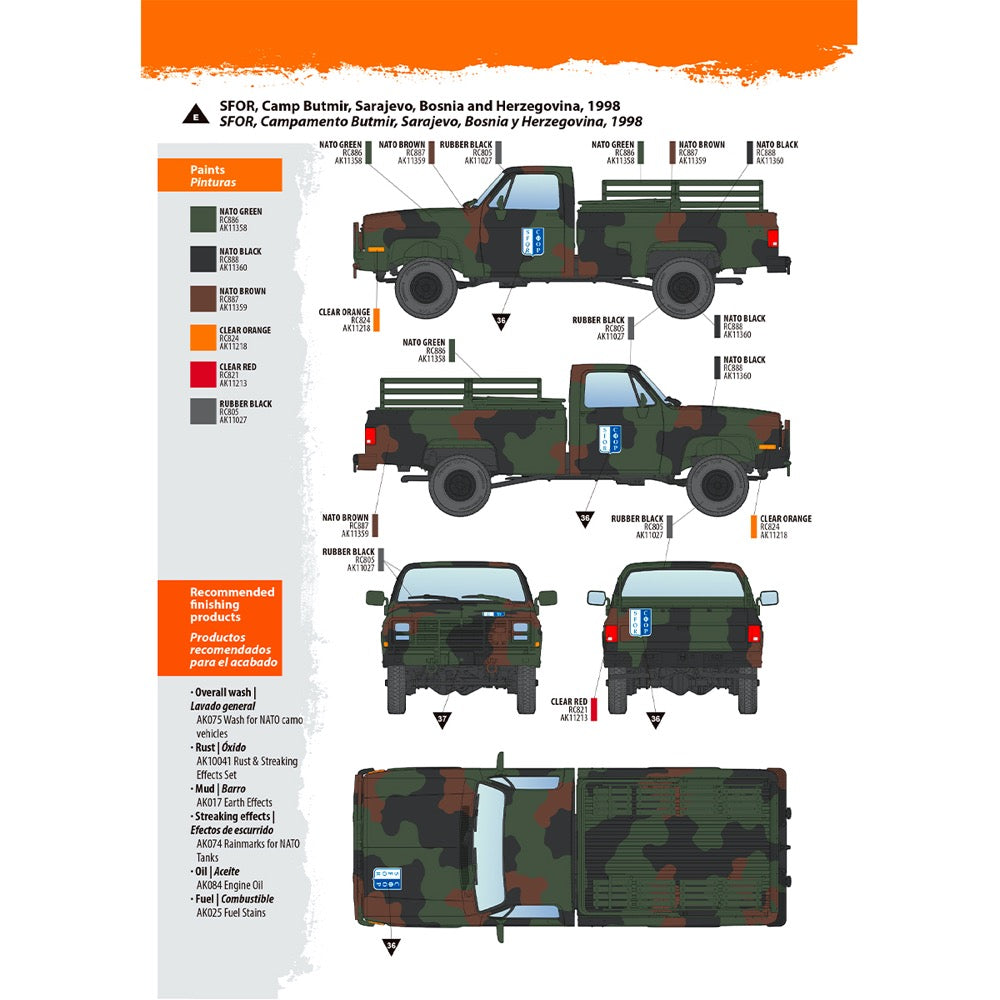 AK Interactive 35030 1/35 M1008 Troop Carrier 8435568346086