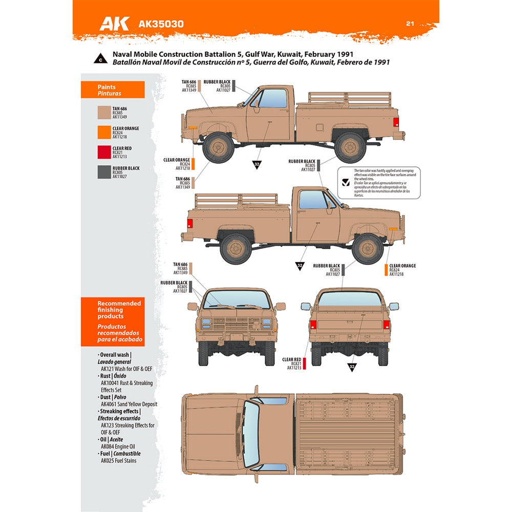 AK Interactive 35030 1/35 M1008 Troop Carrier 8435568346086